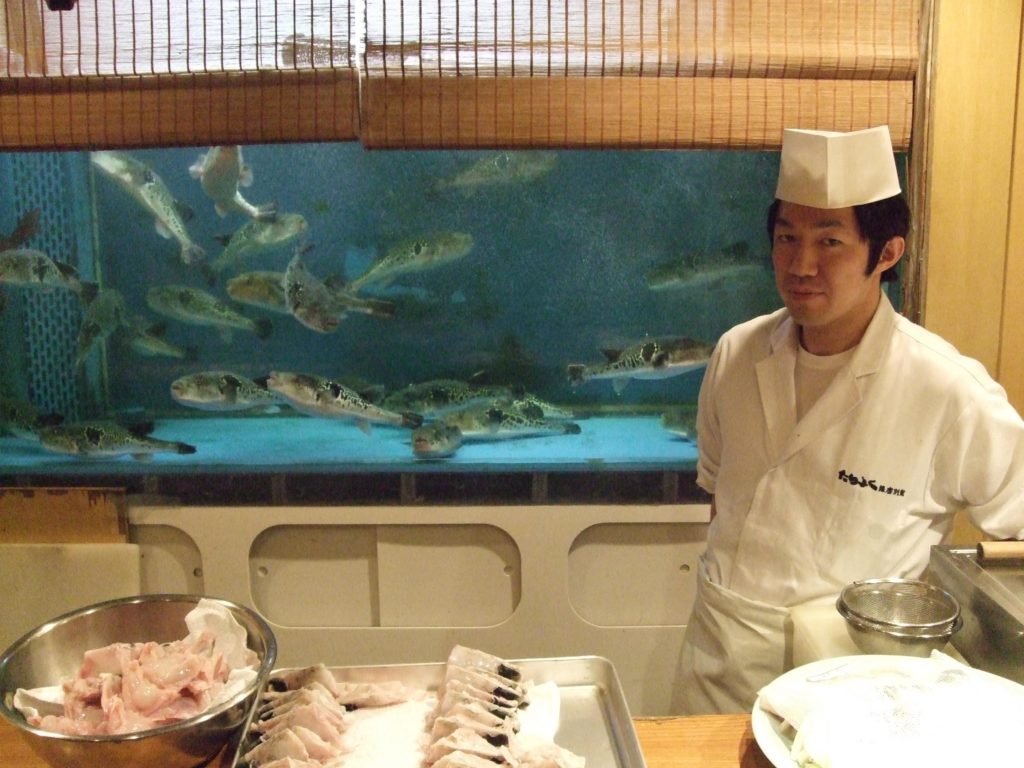 Chef certificado para preparar Fugu