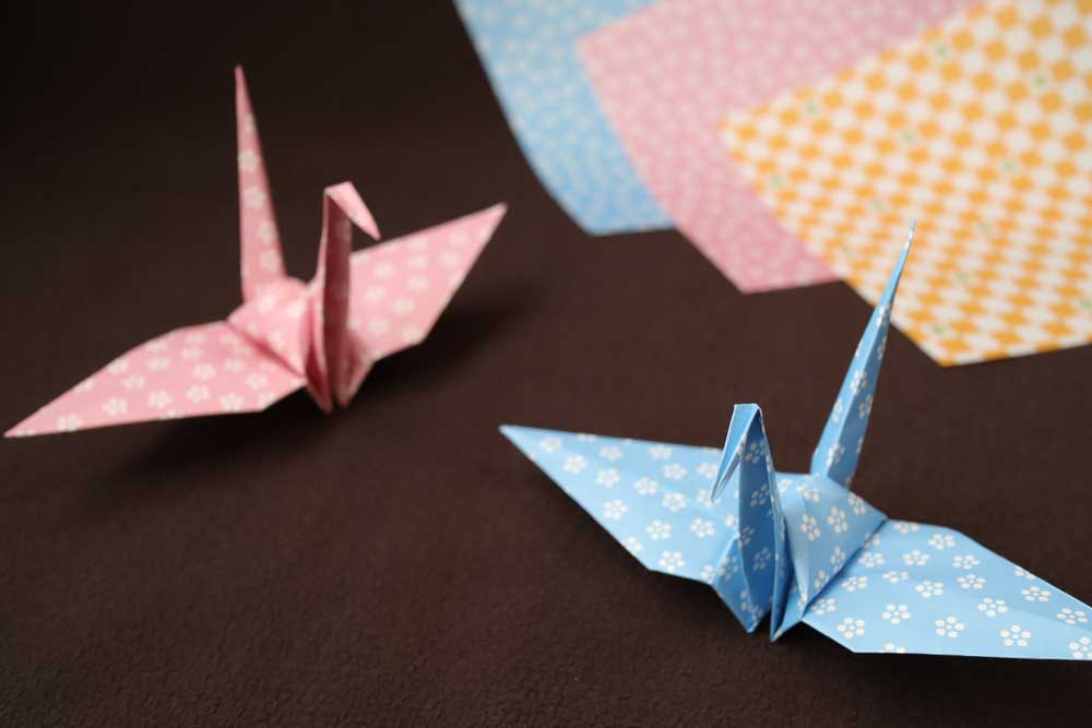 Origami y las grullas de papel